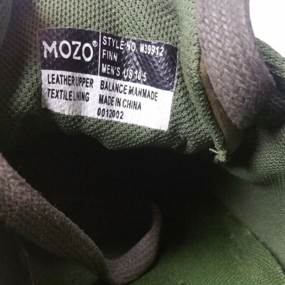 SOLD NEW Mozo FINN 10.5 Olive Green Work Sneaker - Picture 7 of 8